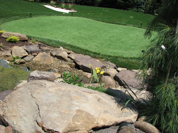 Putting Green With Sandtraps